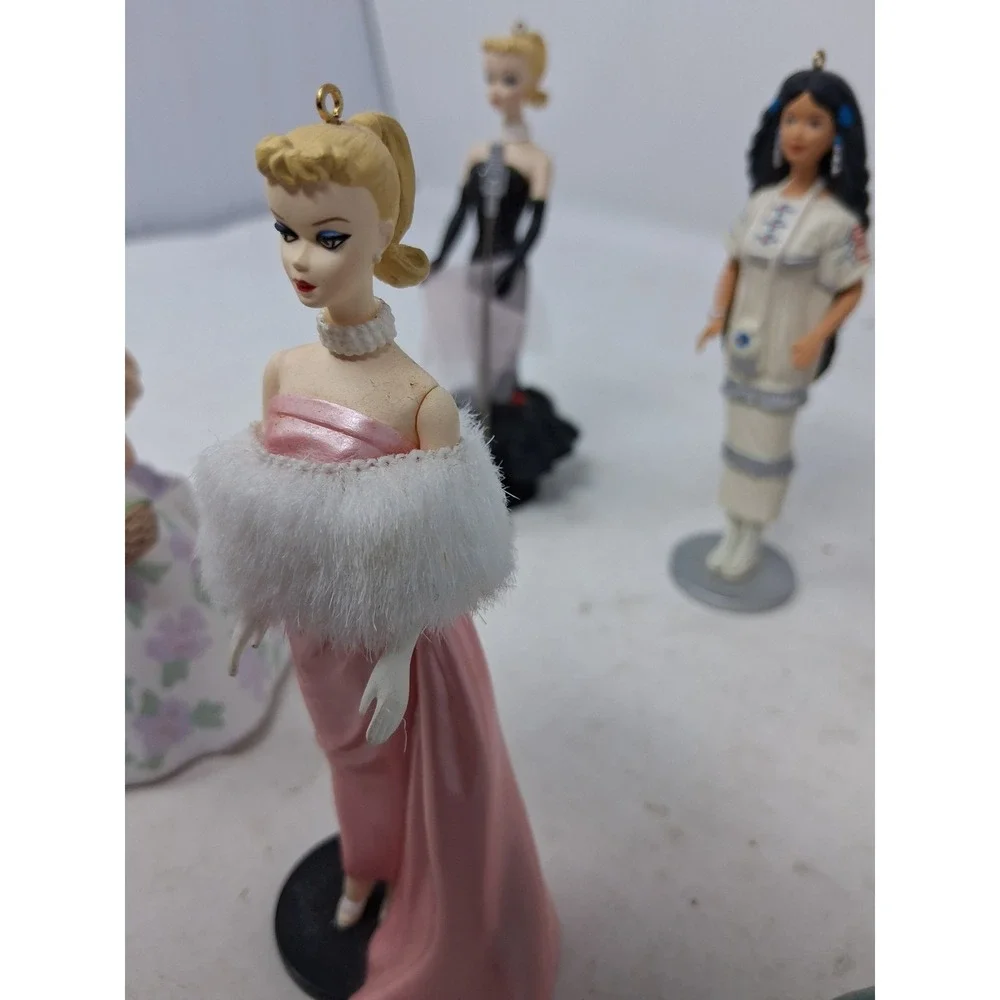 Hallmark Keepsake Barbie Ornament Lot 1996 Holiday Solo Spotlight Navajo 6pc. O